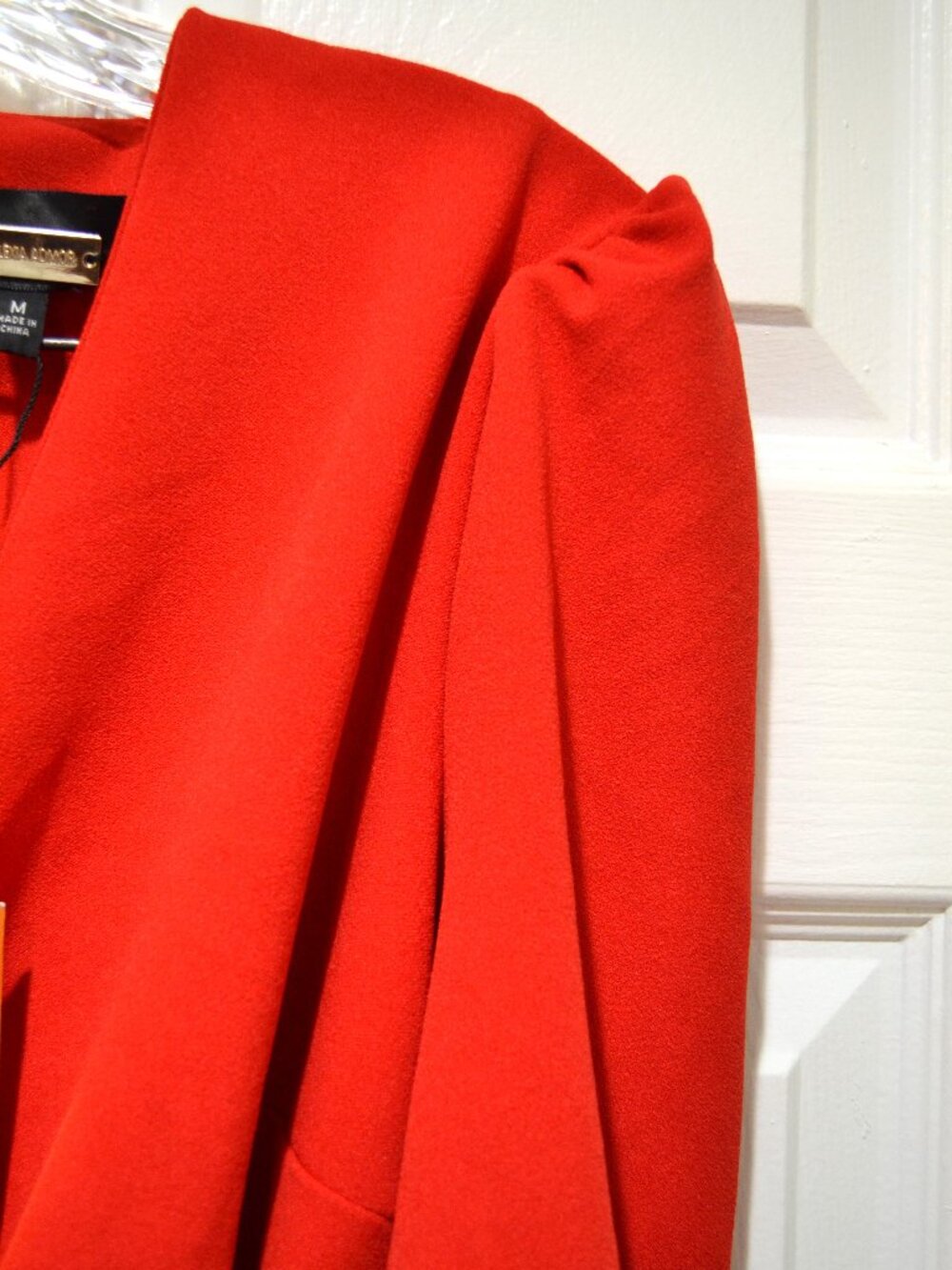 NWT Alexia Admor Beautiful Red Faux Wrap Dress with Waist Sash, Size Medium - Picture 6 of 12
